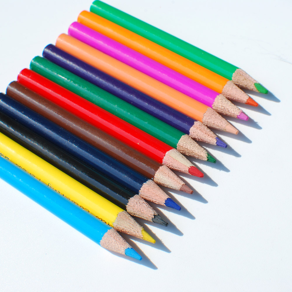 308. Mini Scented Wood Color Pencil Set 12 Colors - cnreet